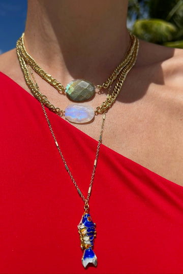 BLUE SARDINE NECKLACE